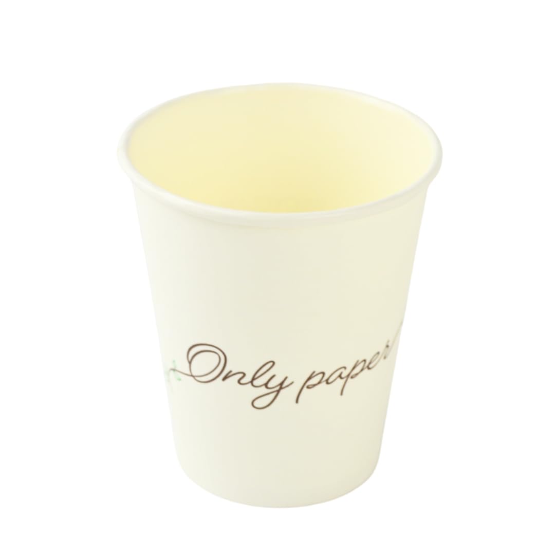 Pz 100 bicchiere 7 oz in carta bianco 200 ml per cappuccino, cioccolata calda