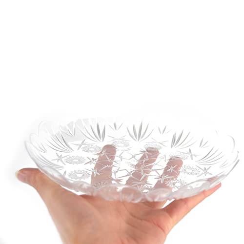 PZ 30 trasparenti forma stella riutilizzabili diametro 18 cm per aperitivo, apericena, party, feste per dessert e dolci (Copia)