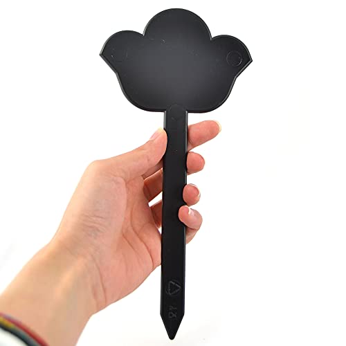 10 marcadores de sabor con forma de flor para heladerías, pastelerías y tiendas de delicatessen. Rígidos y reutilizables.
