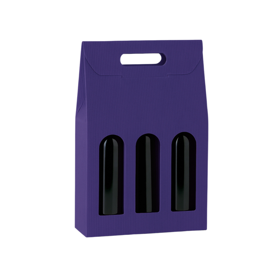 Scatola porta bottiglia (3 bottiglie) borsa in cartone ondulato box for bottles
