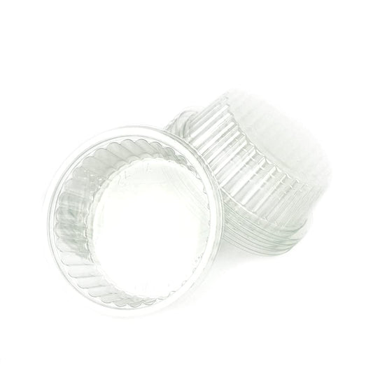 Pz 100 vassoi per dolci con bagna, pirottini monoporzione per babà e savarin tondi