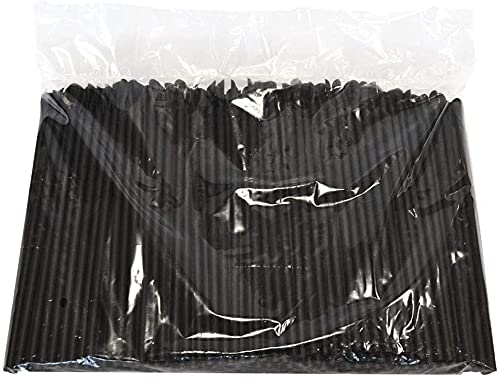 250 pajitas de PLA con cuchara BIO-ECO de 21 cm (6 mm de diámetro) para cócteles, granizados, zumos y batidos