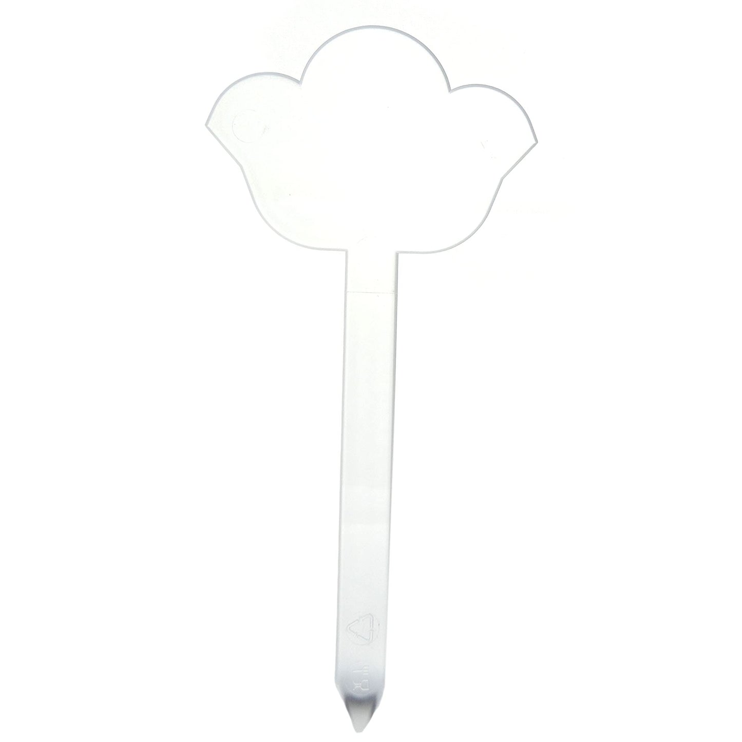 10 marcadores de sabor con forma de flor para heladerías, pastelerías y tiendas de delicatessen. Rígidos y reutilizables.