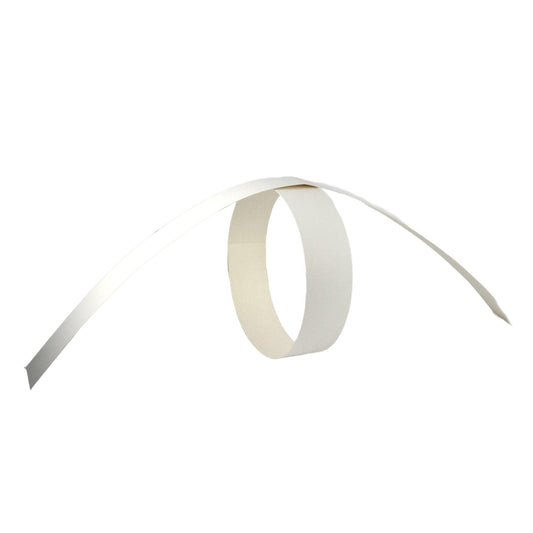 50 strisce in carta bianca per asporto di alimenti come torte e dolci per pasticceria