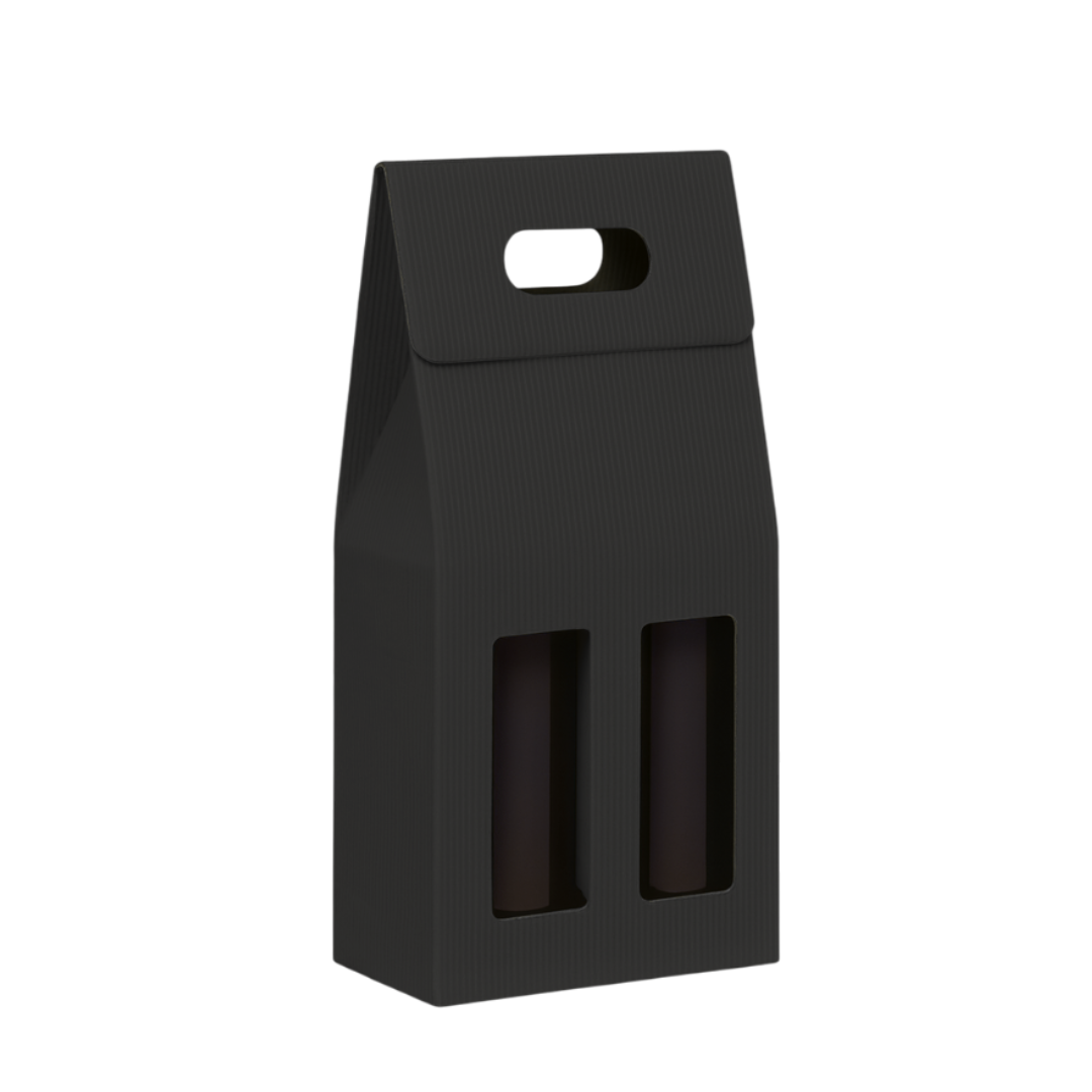 Scatola porta bottiglia (2 bottiglie) borsa in cartone ondulato box for bottles