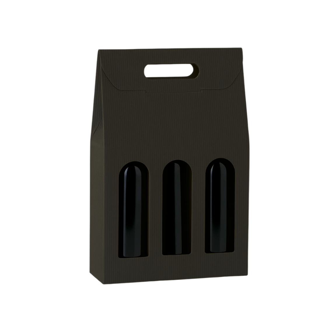 Scatola porta bottiglia (3 bottiglie) borsa in cartone ondulato box for bottles