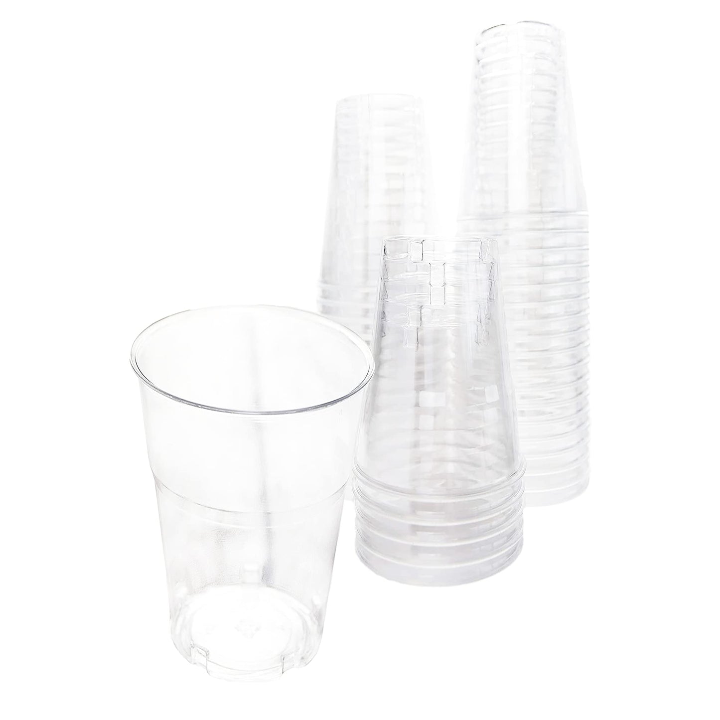 Pz 100 bicchieri trasparenti in PET per cocktail, party e feste