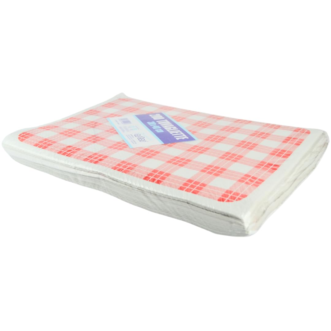 Pz 200 tovaglietta in carta martellata a scacchiera scozzese monouso per pub, osterie e fast food