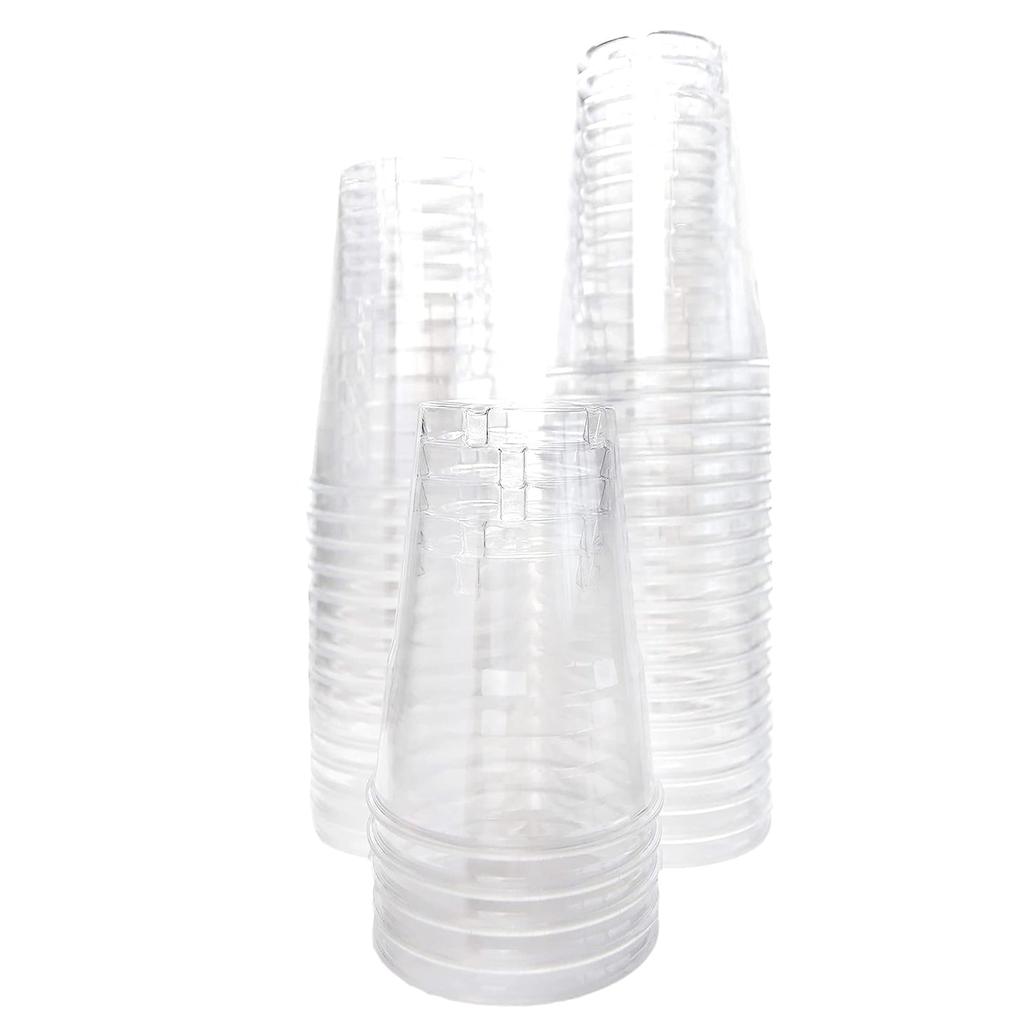 Pz 100 bicchieri trasparenti in PET per cocktail, party e feste