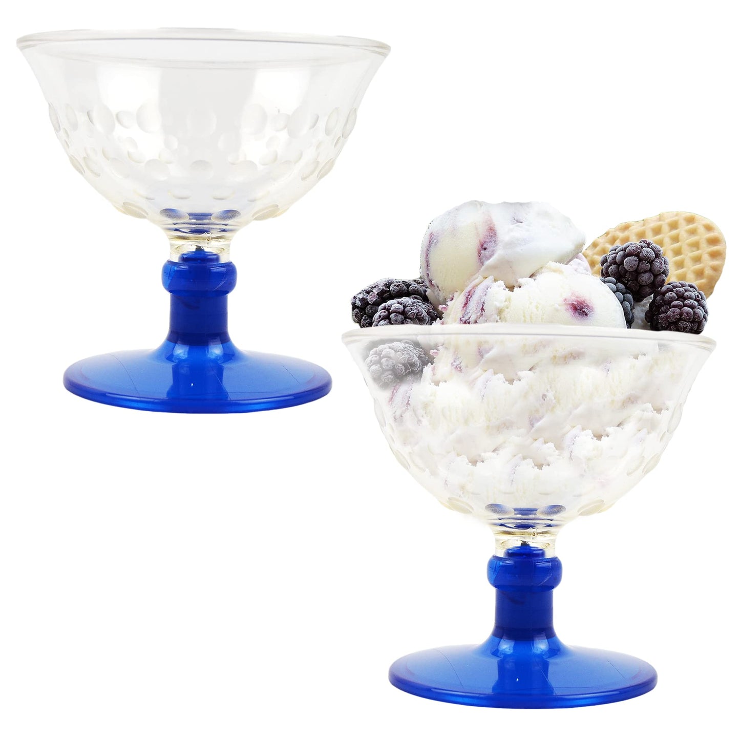 PZ 2 Coppa base azzurra 400 cc per yogurt, gelato e macedonia