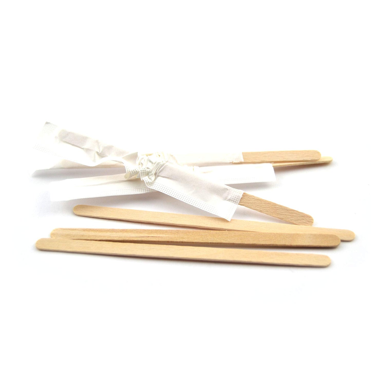 Stecche in legno palette legno incartate singolarmente 8 cm cappuccino