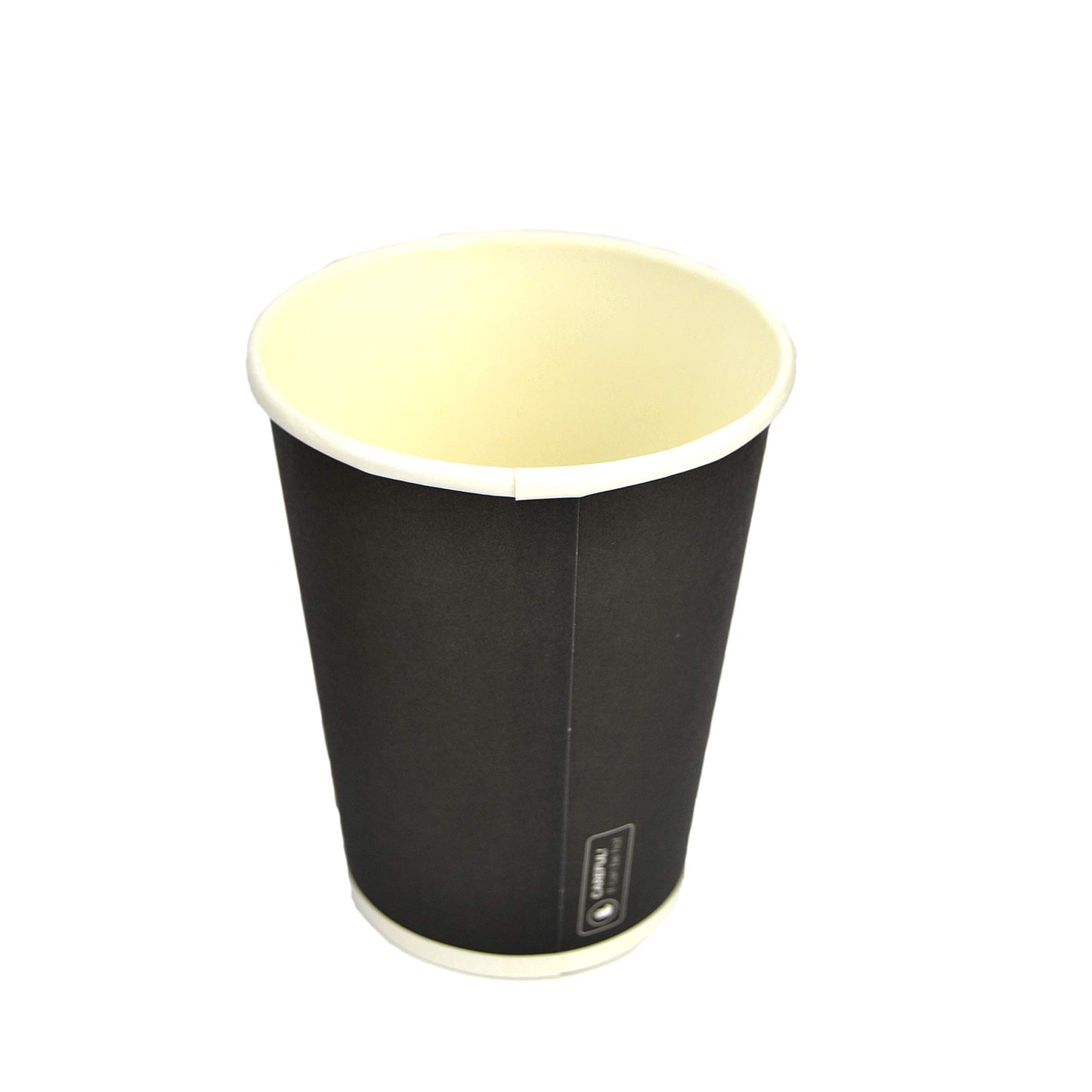 Pz 100 bicchiere 9 oz in carta nera 266 ml per cappuccino, cioccolata calda e tisane