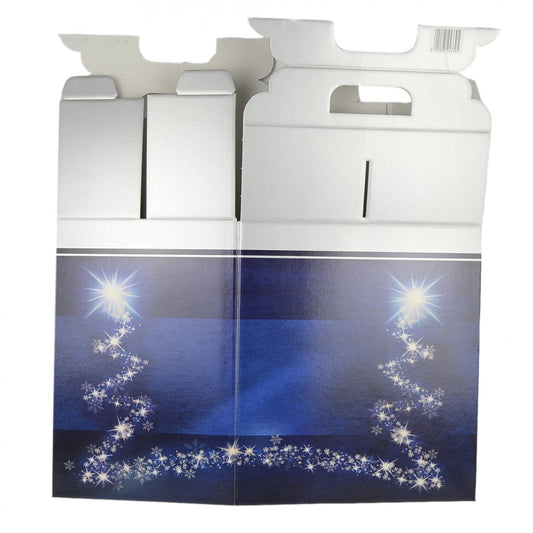 5 scatola regalo BLU TREE in cartone ideale per creare pacchi natalizi pacchi regalo