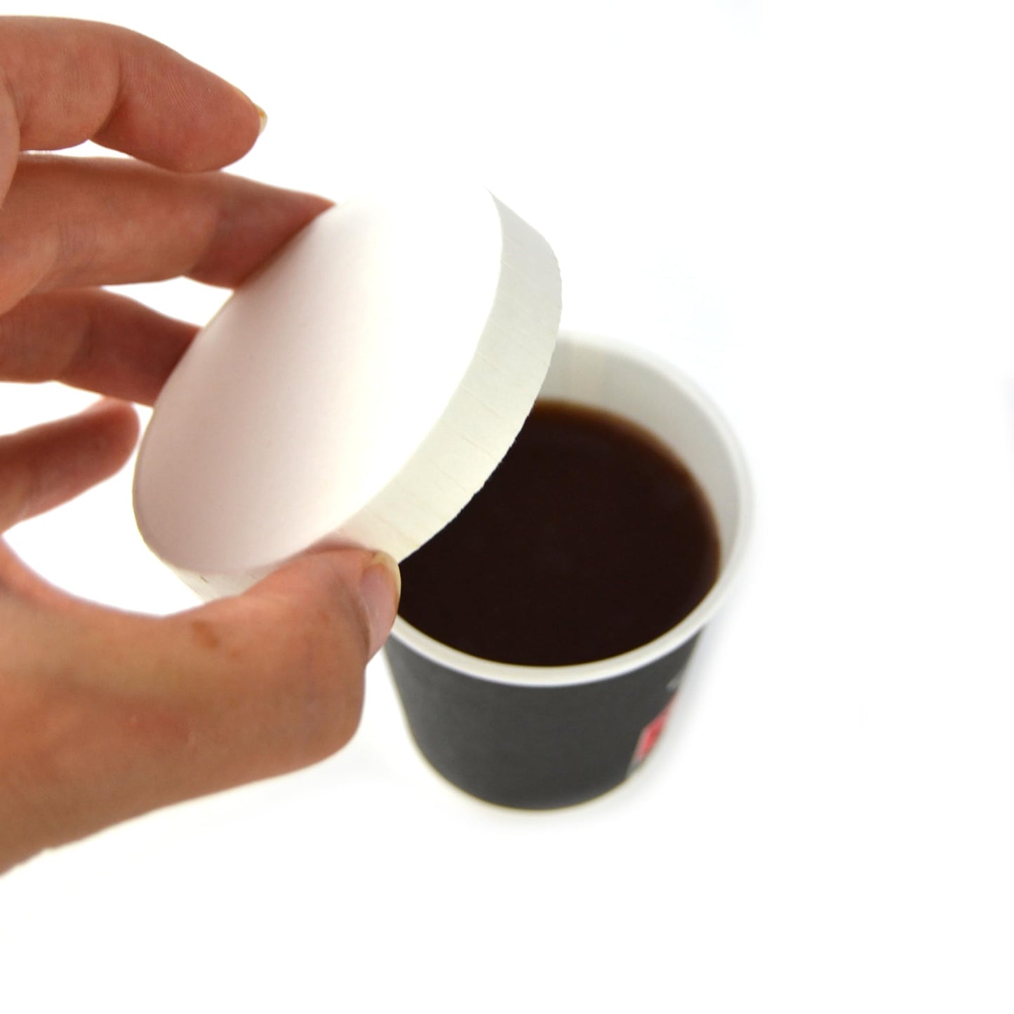100 bicchieri in carta da caffe con coperchio