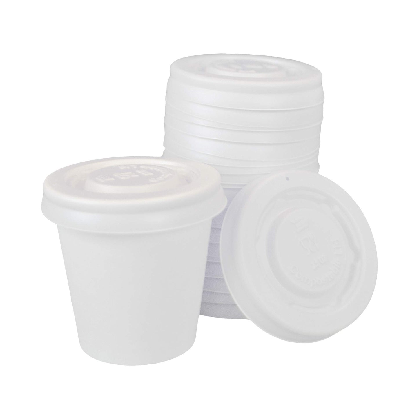 100 gobelets à café en papier blanc de 3 oz, idéaux pour le café