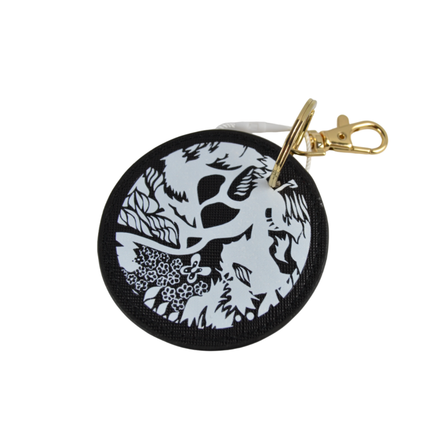 Pz 1 portachiavi con stampa artistica astratta per borse, pochette, borsellini chiavi e portafogli CELLUKEYCHAIN