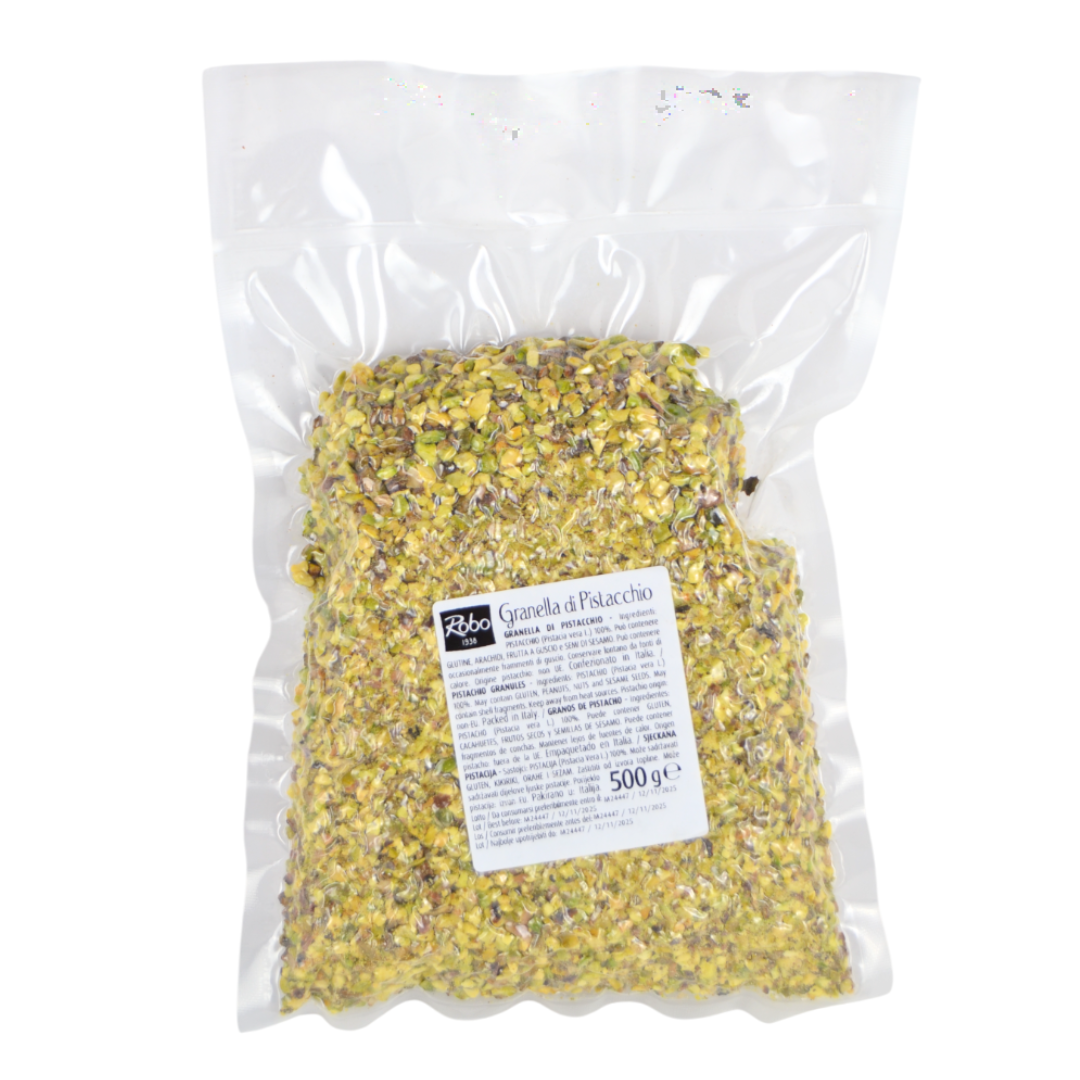 Gr 500 granella di pistacchio per dolci, creme e topping decorazione pasticcini, panettoni, torte e biscotti