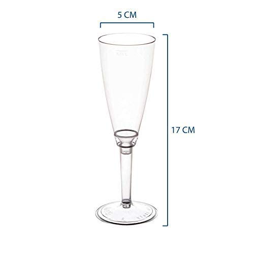 Pz 100 calici flute champagne prosecco base trasparente bicchieri aperitivo apericena
