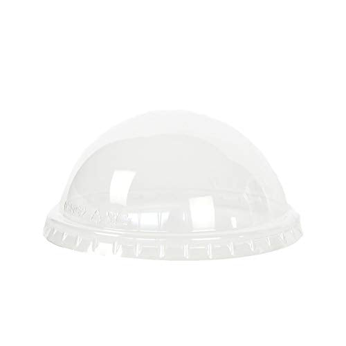 100 pièces petit gobelet 100 cc en plastique transparent + couvercle dôme idéal pour desserts et mousses