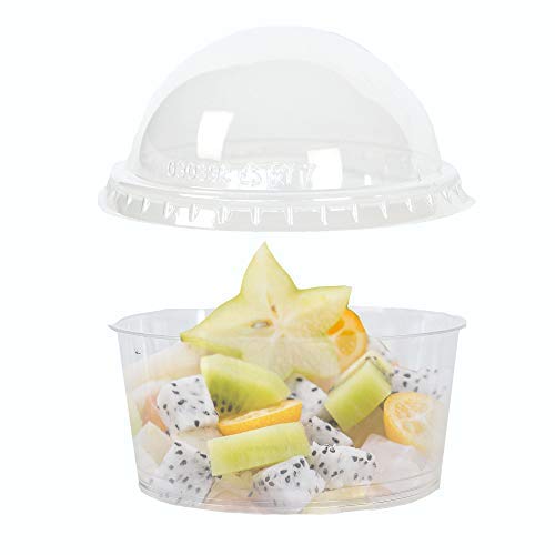 PZ 50 gobelets en plastique transparent 200cc + couvercle