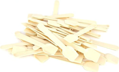 500 cuillères compostables beiges cm 10 cuillères à glace, yaourt et semifreddo