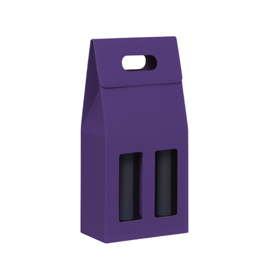Scatola porta bottiglia (2 bottiglie) borsa in cartone ondulato box for bottles