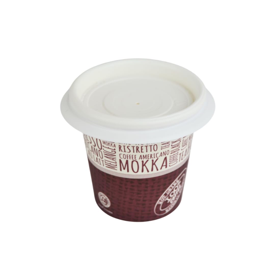 pz 100 bicchieri in carta fantasia juta da caffe 3 oz (75 ml) ideali per caffe