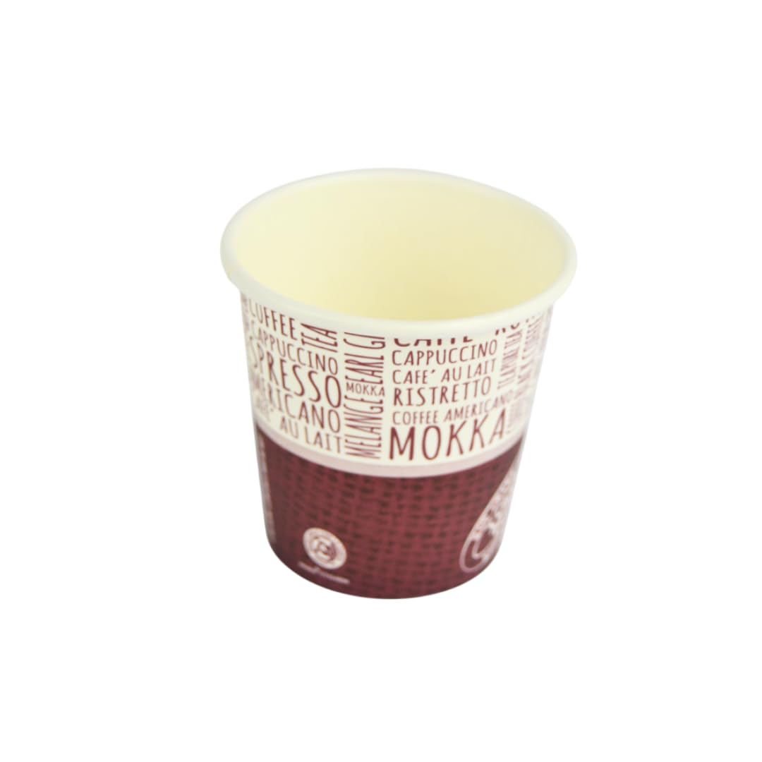 pz 100 bicchieri in carta fantasia juta da caffe 3 oz (75 ml) ideali per caffe