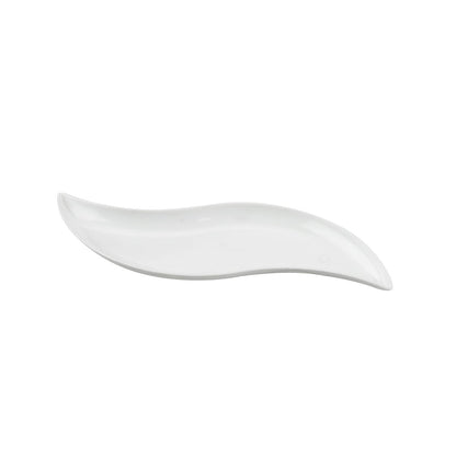 pz 50 piattino bianco onda 19 cm x 1,5 monoporzione aperitivo