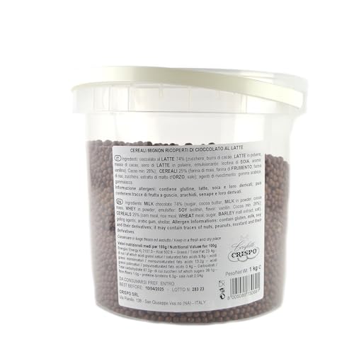 1 kg cereali mignon ricoperti di cioccolato al latte per decorare dolci, torte e biscotti