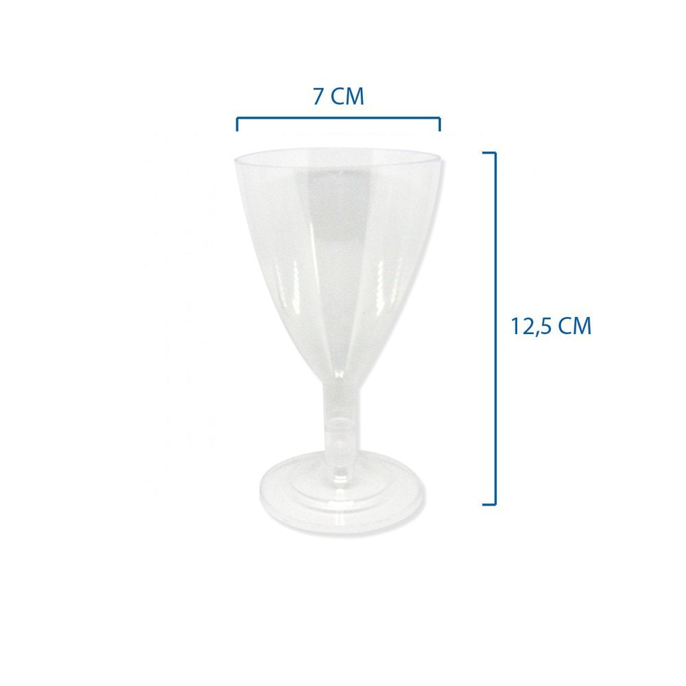 Pz 50 calici vino cc 180 base trasparente bicchieri aperitivo apericena