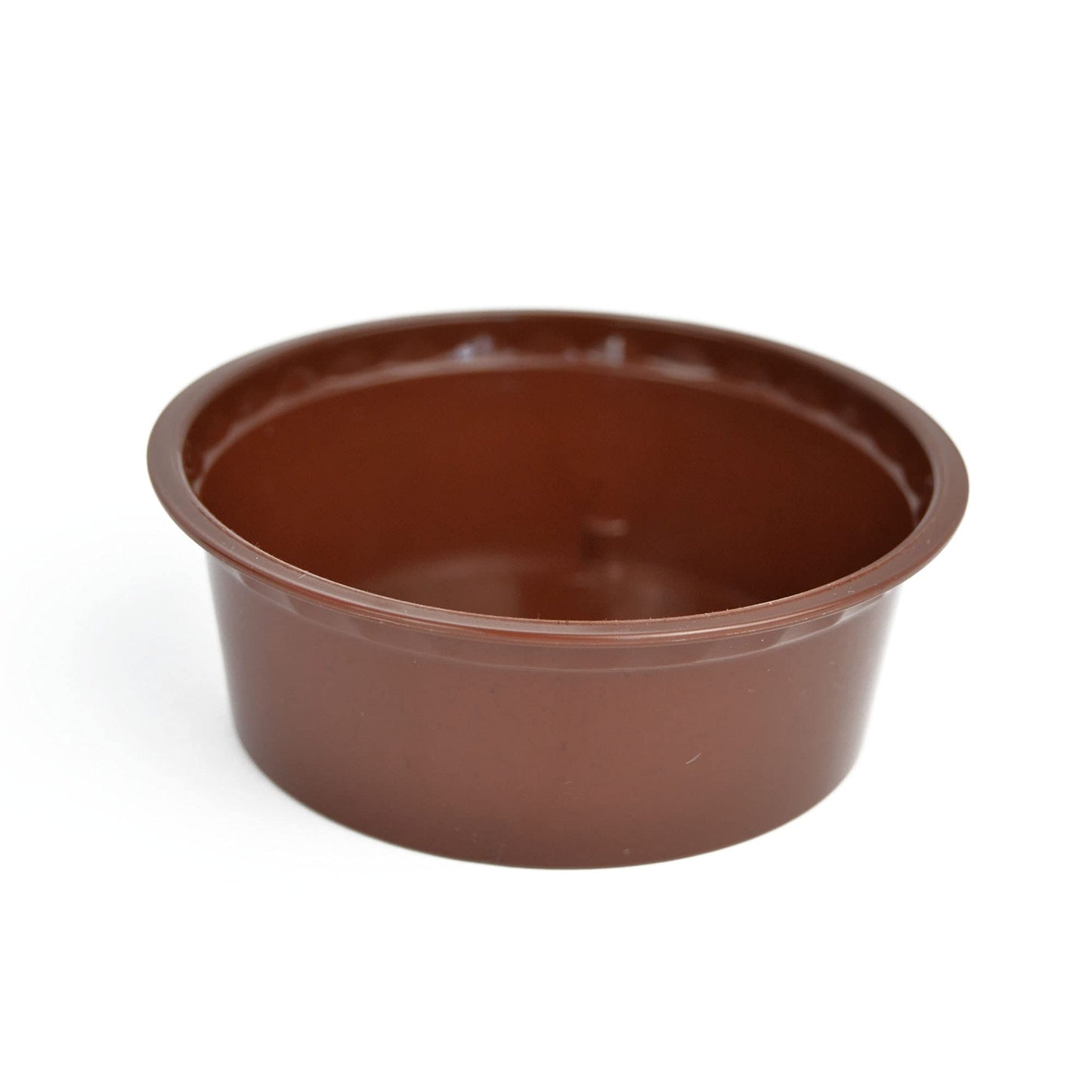 pz 50 TARTUFO cup 120 cc marrone + coperchio cupola per dolci e mousse