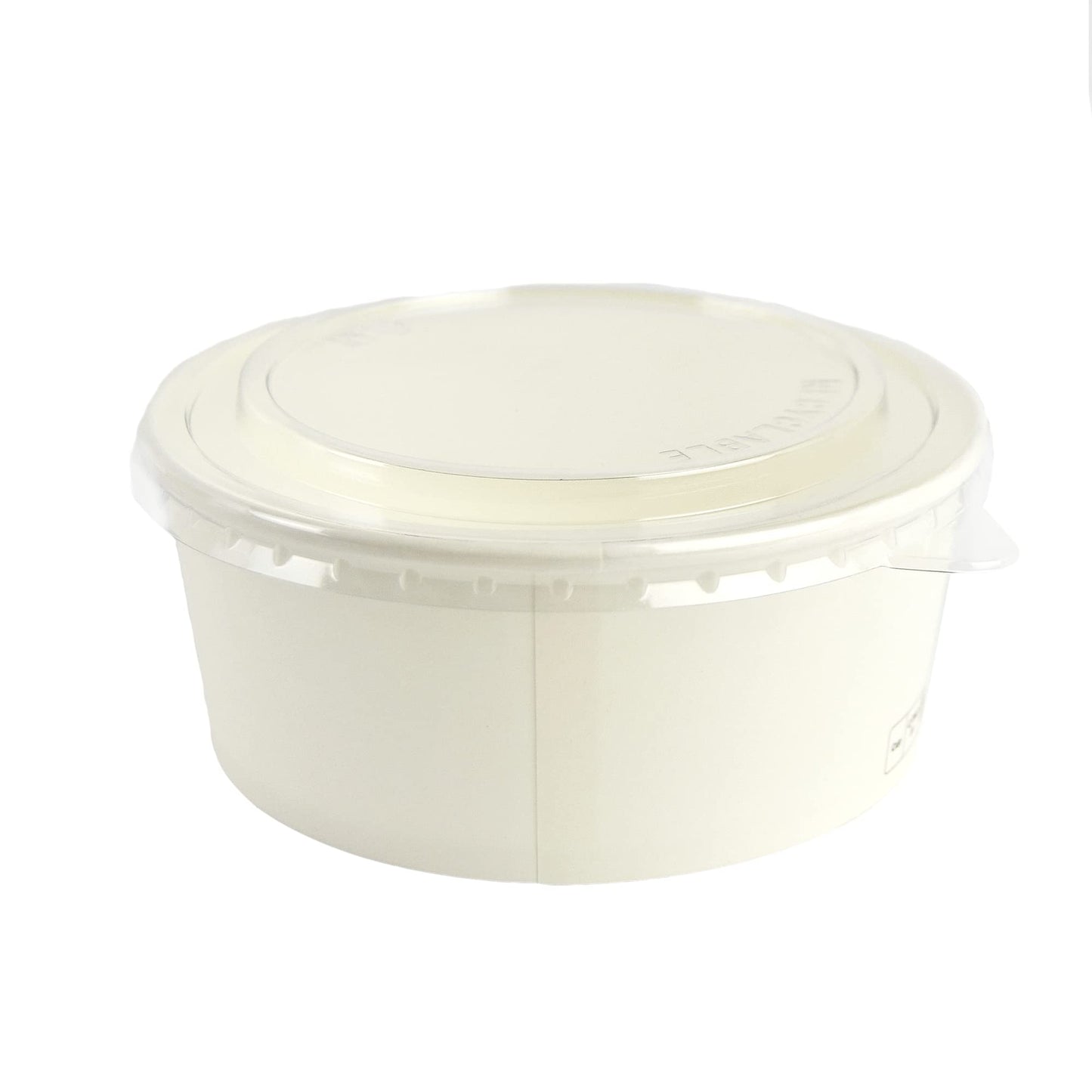 Pz 50 Insalatiera in carta per asporto di alimenti come insalate miste, verdure, riso pollo e pasta