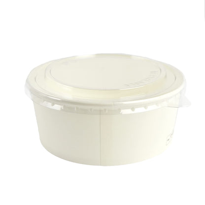 Pz 50 Insalatiera in carta per asporto di alimenti come insalate miste, verdure, riso pollo e pasta