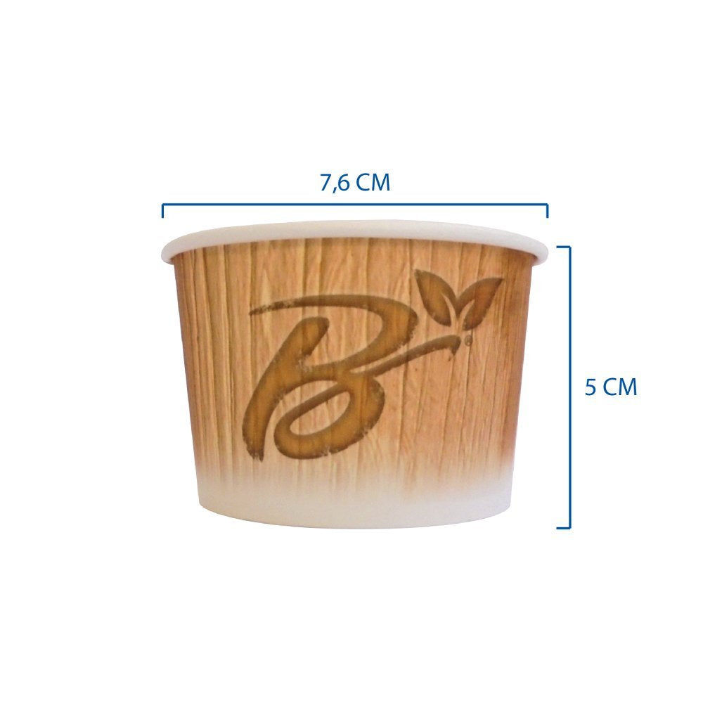 PZ 84 Coppette in carta 120 cc per gelato compostabili e biodegradibili