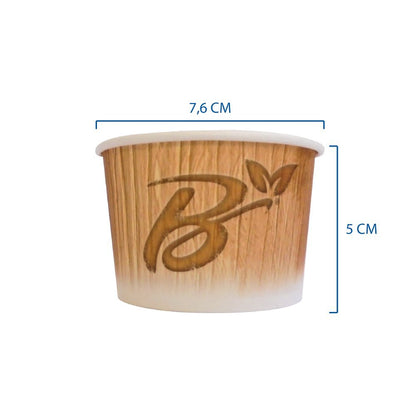PZ 84 Coppette in carta 120 cc per gelato compostabili e biodegradibili