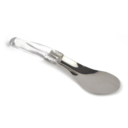 pz 1 spatola cucchiaio per gelato 26 cm con manico lungo trasparente resistente