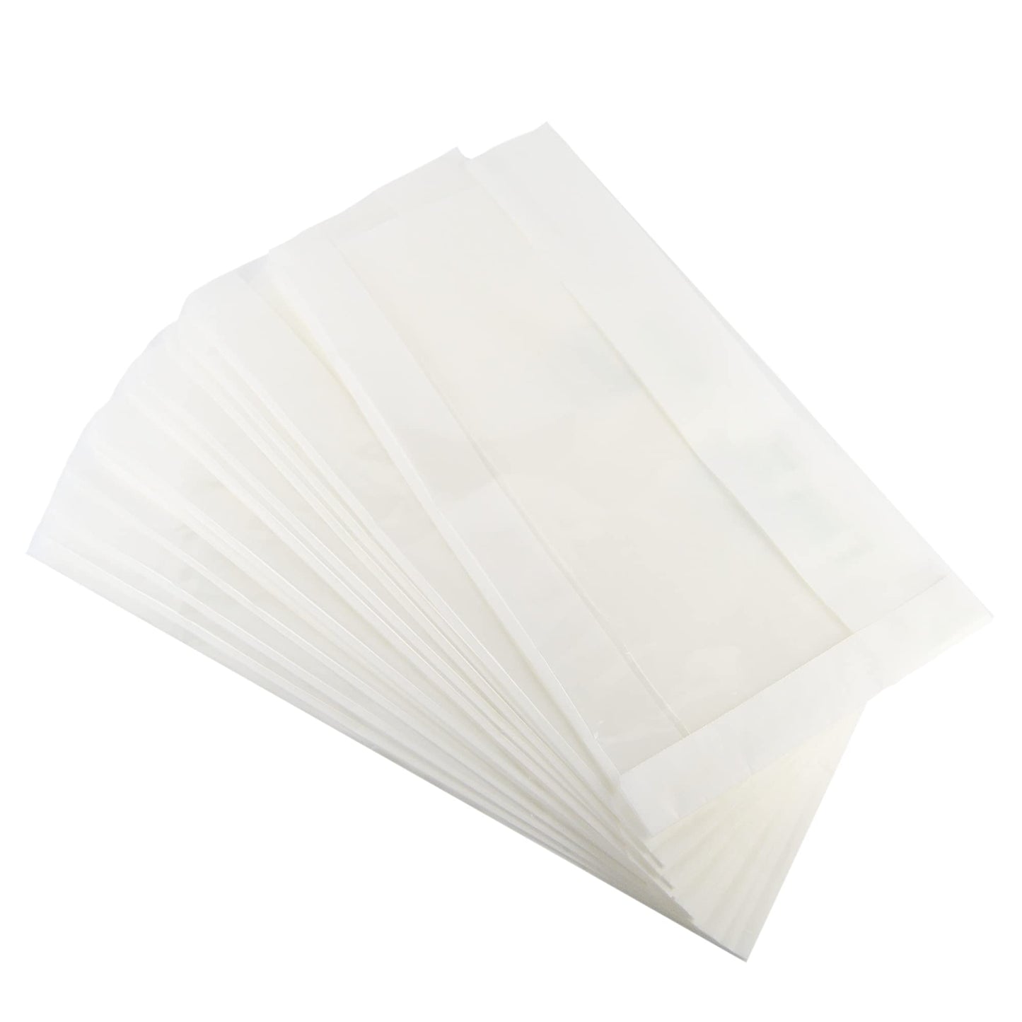 Pz 100 sacchetti con finestra in carta antigrasso per pasticcerie, bar, fast food