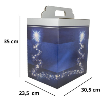 5 scatola regalo BLU TREE  in cartone ideale per creare pacchi natalizi pacchi regalo