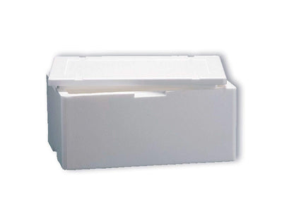 Scatola termica bianca rettangolare 54 x 36 x 28 cm per asporto alimenti
