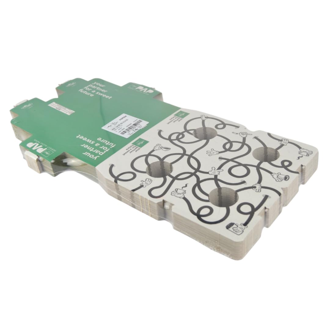pz 20 asporto bicchieri caffe e cappuccino 4 posti in cartone 70 cc/ 90 cc / 120 cc