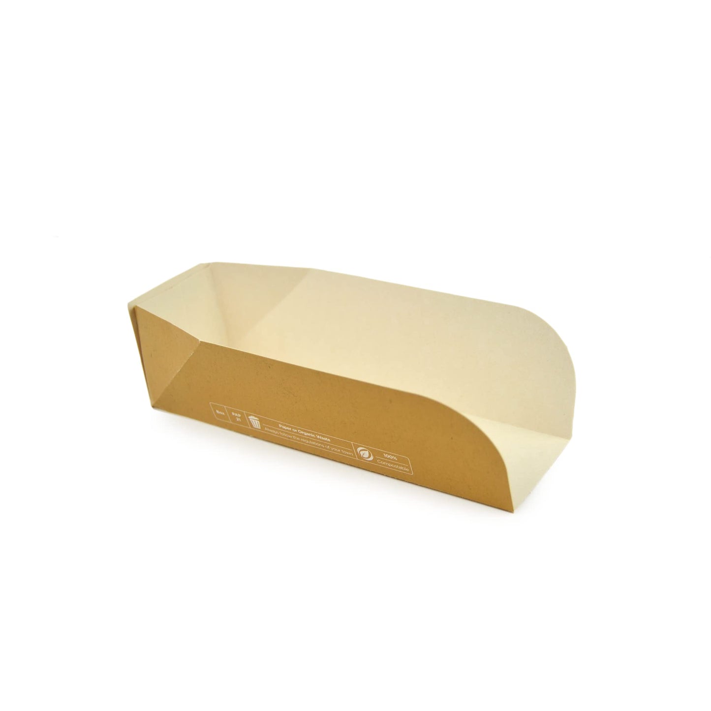 100 pièces Conteneur Havana HOT DOG pour burritos, sandwichs, demi-baguettes et piadinas roulées à emporter