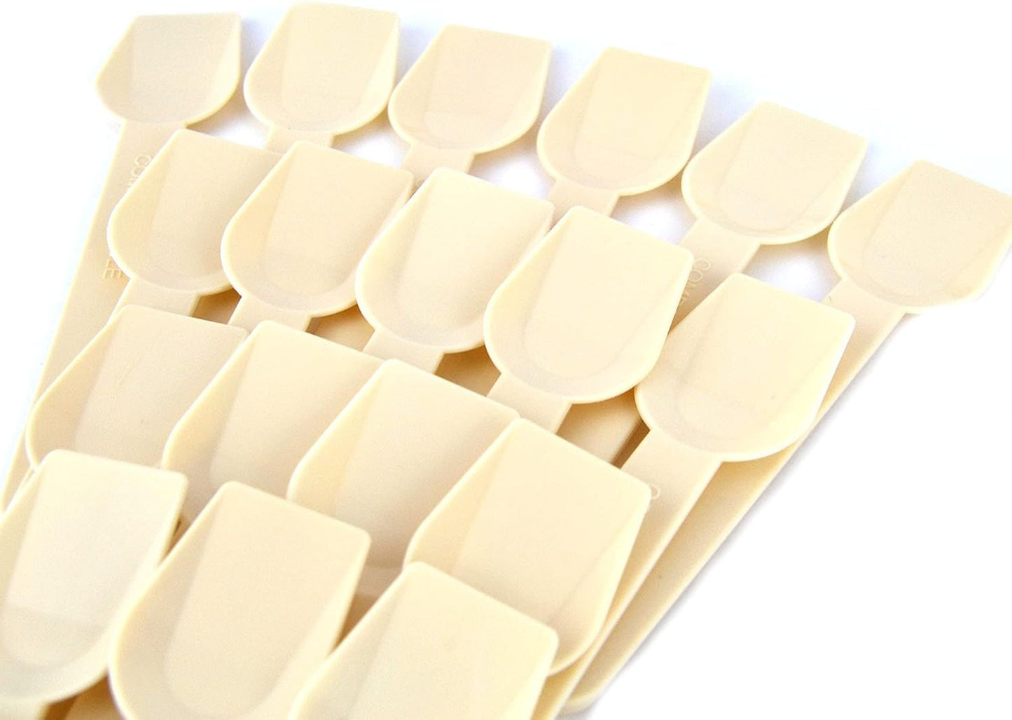 500 cuillères compostables beiges cm 10 cuillères à glace, yaourt et semifreddo