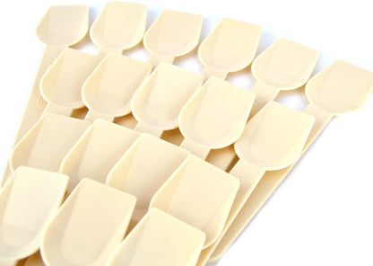 500 cuillères compostables beiges cm 10 cuillères à glace, yaourt et semifreddo