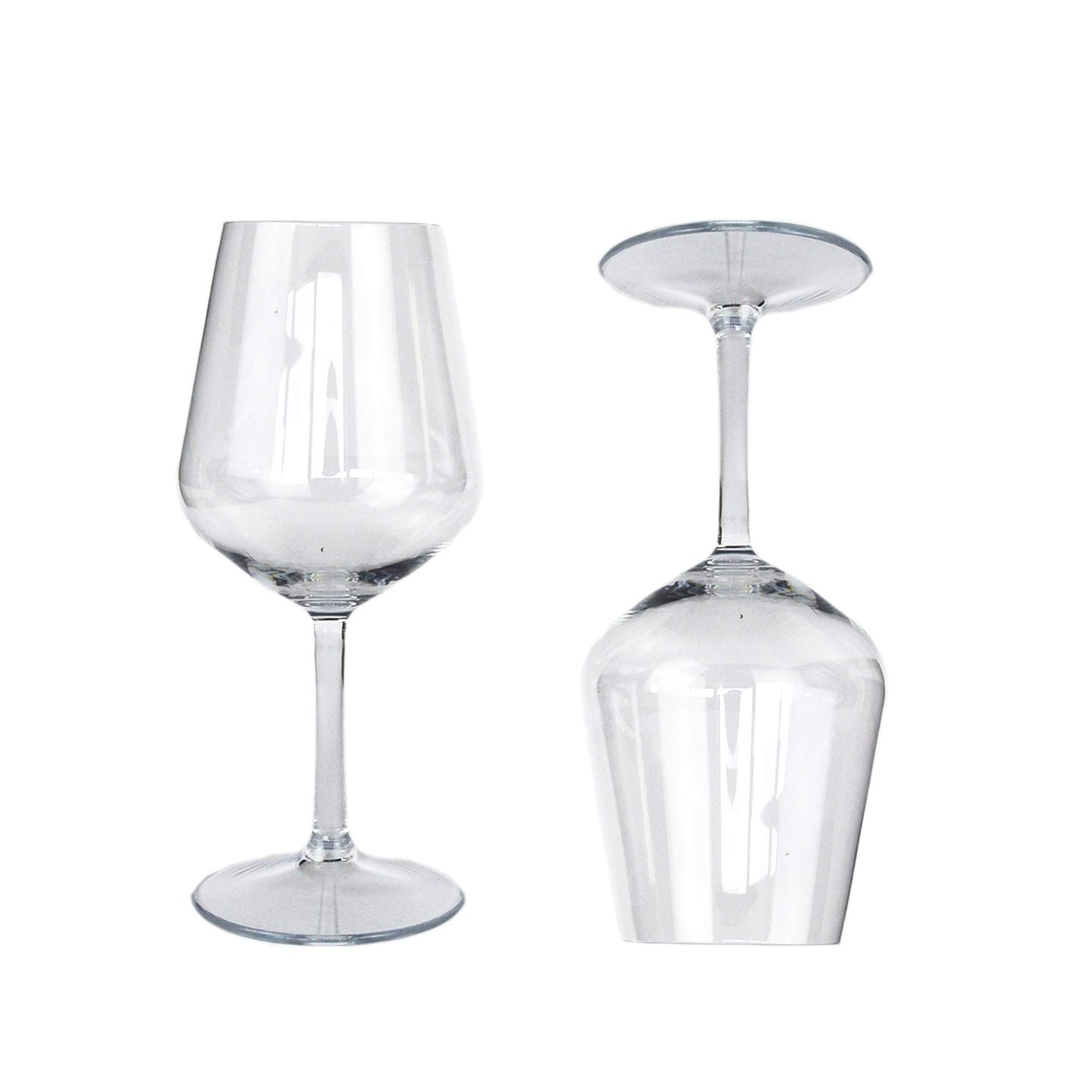 6 piezas de vaso tritan de 400cc en plástico superresistente lavable y reutilizable de 21,5cm de alto para vino