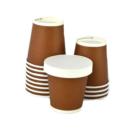 pz 100 bicchieri in carta marrone da caffe 3 oz ideali per caffe