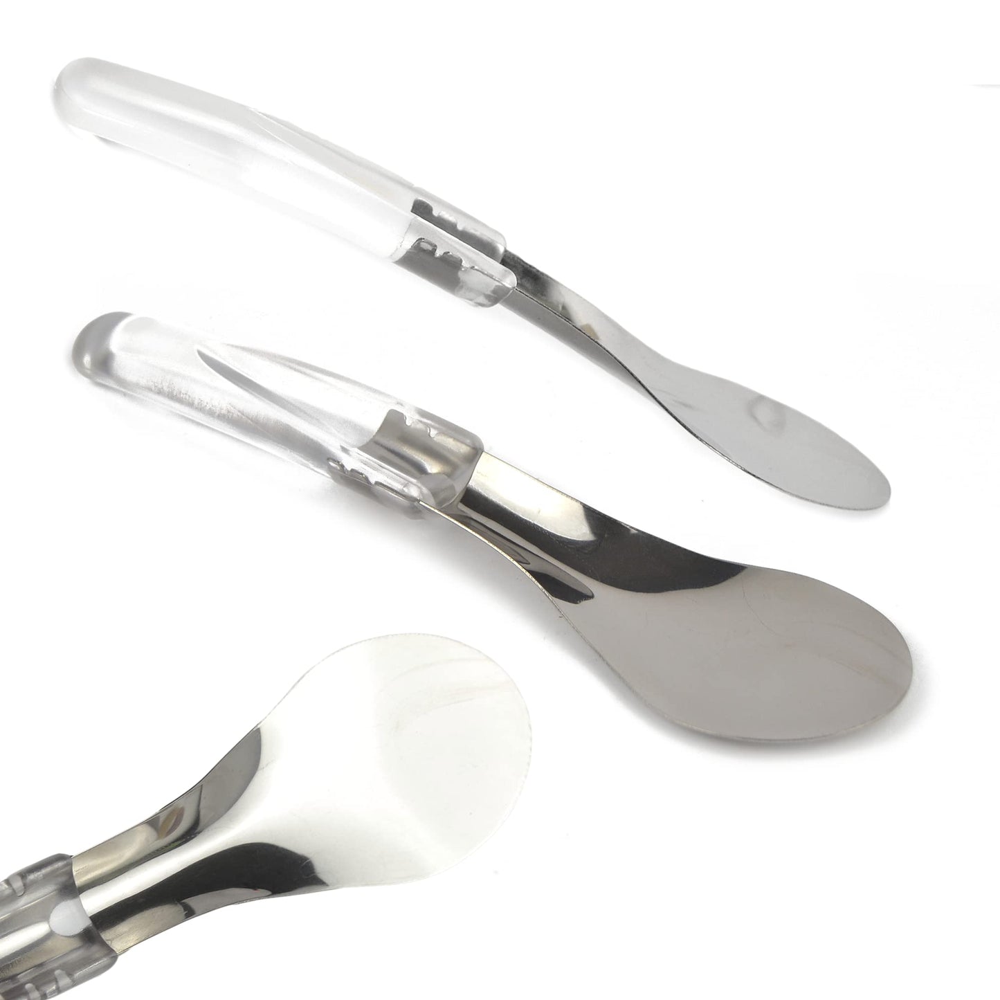pz 1 spatola cucchiaio per gelato 26 cm con manico lungo trasparente resistente