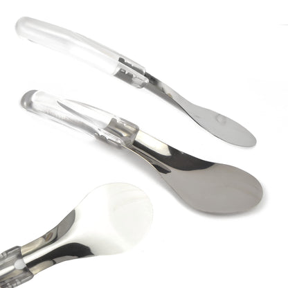 pz 1 spatola cucchiaio per gelato 26 cm con manico lungo trasparente resistente