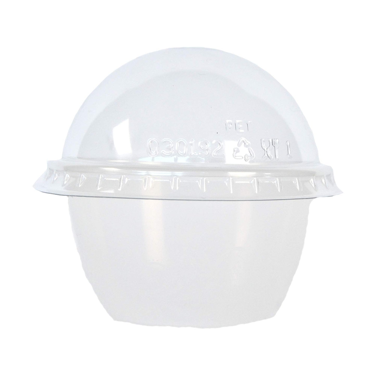 100 pièces petit gobelet 100 cc en plastique transparent + couvercle dôme idéal pour desserts et mousses
