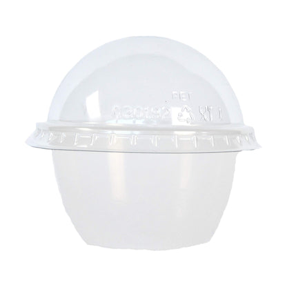 100 pièces petit gobelet 100 cc en plastique transparent + couvercle dôme idéal pour desserts et mousses
